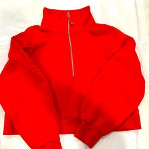 Lululemon Scuba Oversized Funnel Neck Half Zip, Size M/L